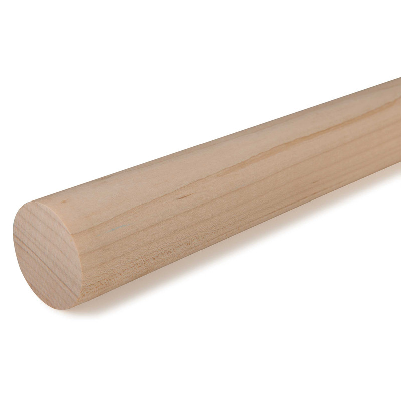 36" Round Wood Dowel - Species:Maple - Diameter:1-1/2"